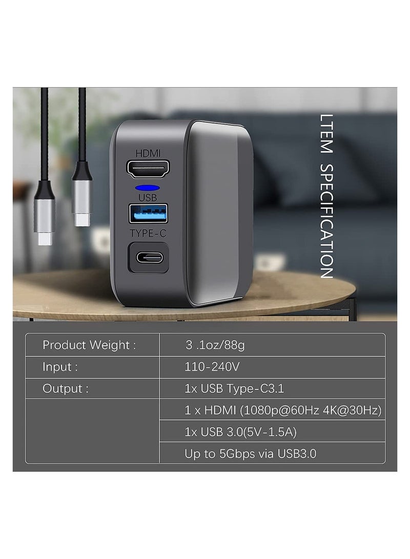 Adapter Charger for Switch for Switch Dock Charger Adapter 4K HDMI TV Adapter for Nintendo Switch AC Adapter and TV Dock Functions 2in 1 Fast Charging and Portable - Image 5